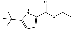 5-(三氟甲基)-1H-吡咯-2-羧酸乙酯 结构式