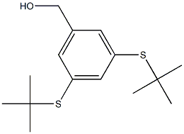 3,5-双(叔丁基硫代)苯甲醇 结构式