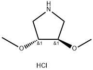 trans-3,4-dimethoxypyrrolidine hydrochloride 结构式