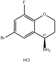 (4R)-6-BROMO-8-FLUOROCHROMANE-4-YLAMINE-HCL 结构式
