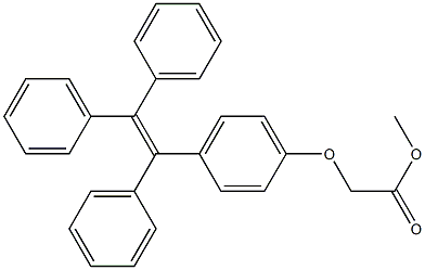 2-(4-(1,2,2-三苯基乙烯基)苯氧基)乙酸甲酯 结构式