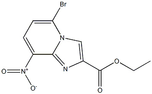 5-Bromo-8-nitro-imidazo[1,2-a]pyridine-2-carboxylic acid ethyl ester 结构式