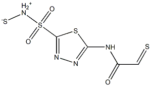 乙酰唑胺二硫化物杂质 结构式