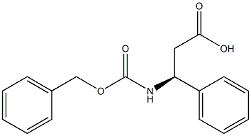 (S)-3-(benzyloxycarbonylamino)-3-phenylpropanoic acid 结构式