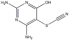2,6-Diamino-5-thiocyanato-pyrimidin-4-ol 结构式