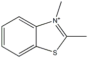 2,3-dimethylbenzo[d]thiazol-3-ium 结构式