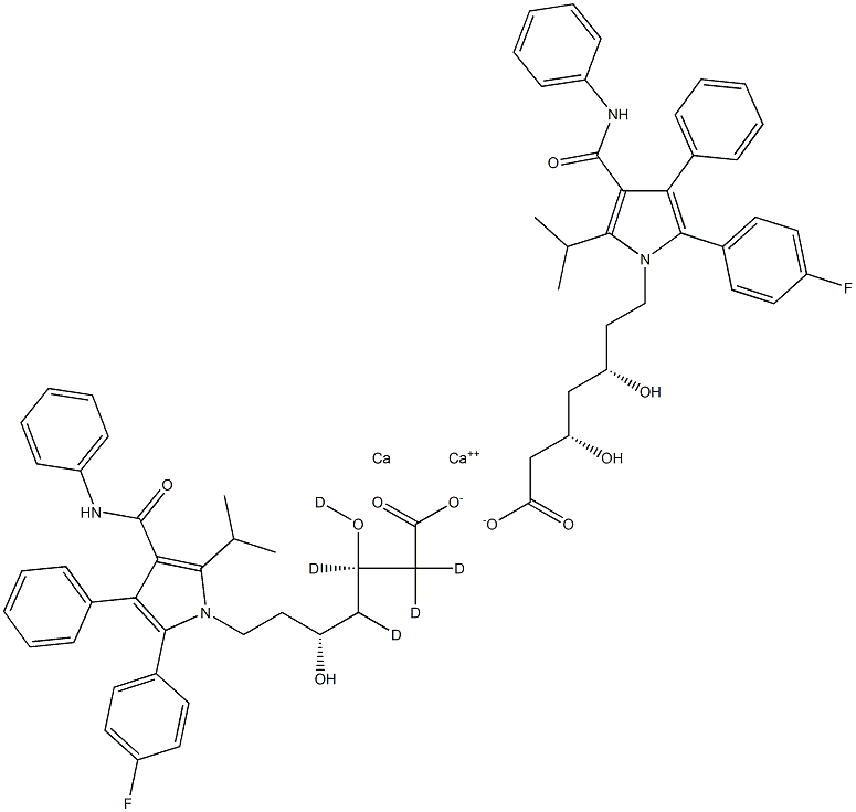 Atorvastatin D5 Calcium 结构式