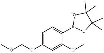 2-Methoxy-4-(methoxymethoxy)-phenylboronic acid, pinacol ester 结构式