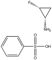 (1S,2R)-2-fluorocyclopropanamine benzenesulfonate 结构式