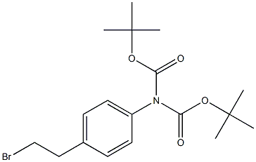 Di-tert-Butyl (4-(2-bromoethyl)phenyl)imidodicarbonate 结构式