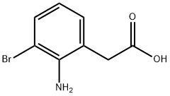 2-氨基-3-溴苯乙酸 结构式