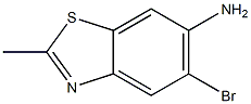 5-溴-2-甲基苯并[D]噻唑-6-胺 结构式