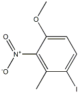 1-Iodo-4-methoxy-2-methyl-3-nitro-benzene 结构式