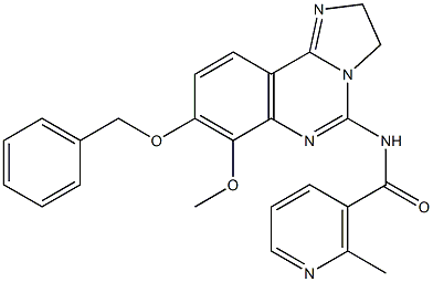 N-(8-(benzyloxy)-7-methoxy-2,3-dihydroimidazo[1,2-c]quinazolin-5-yl)-2-methylnicotinamide 结构式