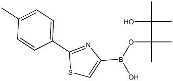 2-(4-Tolyl)thiazole-4-boronic acid pinacol ester 结构式