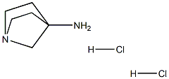1-氮杂双环[2.2.1]庚烷-4-胺二盐酸盐 结构式