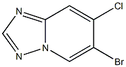 6-溴-7-氯[1,2,4]三唑[1,5-A]吡啶 结构式