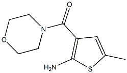 (2-amino-5-methylthiophen-3-yl)(morpholino)methanone 结构式