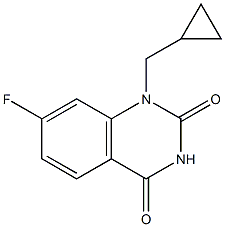 1-(cyclopropylmethyl)-7-fluoroquinazoline-2,4(1H,3H)-dione 结构式