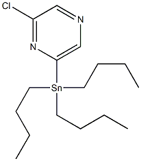 2-chloro-6-(tributylstannyl)pyrazine 结构式