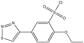2-ethoxy-5-(1,2,3-thiadiazol-4-yl)benzene-1-sulfonyl chloride 结构式