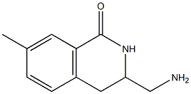 3-(aminomethyl)-7-methyl-3,4-dihydroisoquinolin-1(2H)-one 结构式