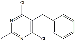 5-benzyl-4,6-dichloro-2-methylpyrimidine 结构式