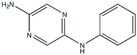 N2-phenylpyrazine-2,5-diamine 结构式