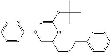 tert-butyl 1-(benzyloxy)-3-(pyridin-2-yloxy)propan-2-ylcarbamate 结构式