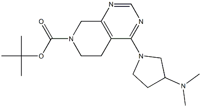tert-butyl 4-(3-(dimethylamino)pyrrolidin-1-yl)-5,6-dihydropyrido[3,4-d]pyrimidine-7(8H)-carboxylate 结构式