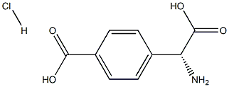 (R)-4-(amino(carboxy)methyl)benzoic acid hydrochloride 结构式