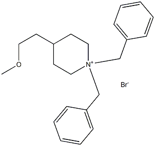 1,1-dibenzyl-4-(2-methoxyethyl)piperidinium bromide 结构式