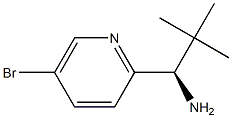 (R)-1-(5-BROMOPYRIDIN-2-YL)-2,2-DIMETHYLPROPAN-1-AMINE 结构式
