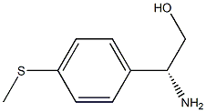 (R)-2-amino-2-(4-(methylthio)phenyl)ethanol 结构式