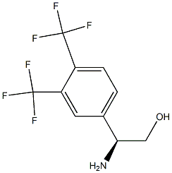 (S)-2-amino-2-(3,4-bis(trifluoromethyl)phenyl)ethanol 结构式