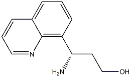 (S)-3-amino-3-(quinolin-8-yl)propan-1-ol 结构式