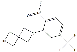 2-(2-nitro-5-(trifluoromethyl)phenyl)-2,6-diazaspiro[3.3]heptane 结构式