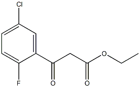 3 -(3-氯-6-氟苯基)- 3-氧代丙酸乙酯 结构式