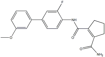 2-(3-fluoro-3'-methoxy-biphenyl-4-ylcarbamoyl)-cyclopent-1-enecarboxamide