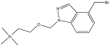 4-(bromomethyl)-1-{[2-(trimethylsilyl)ethoxy]methyl}-1H-indazole 结构式