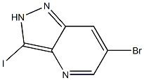6-Bromo-3-iodo-2H-pyrazolo[4,3-b]pyridine 结构式