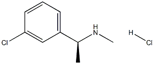 [(1S)-1-(3-CHLOROPHENYL)ETHYL](METHYL)AMINE HYDROCHLORIDE 结构式