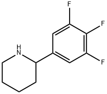 2-(3,4,5-三氟苯基)哌啶 结构式