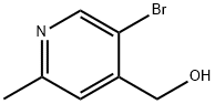 5-溴-2-甲基-4-羟甲基基吡啶 结构式