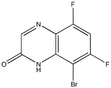 8-bromo-5,7-difluoroquinoxalin-2(1H)-one 结构式