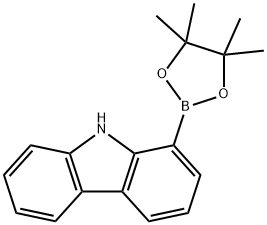 1-咔唑-硼酸频哪醇酯 结构式