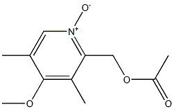 (4-methoxy-3,5-dimethyl-1-oxidopyridin-1-ium-2-yl)methyl acetate