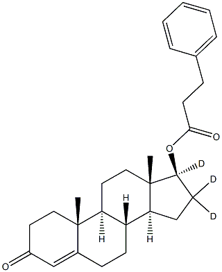 Testosterone-16,16,17-d3 3-Phenylpropionate	 结构式