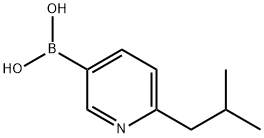 (6-isobutylpyridin-3-yl)boronic acid 结构式