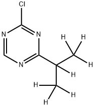 2-Chloro-4-(iso-propyl-d7)-1,3,5-triazine 结构式